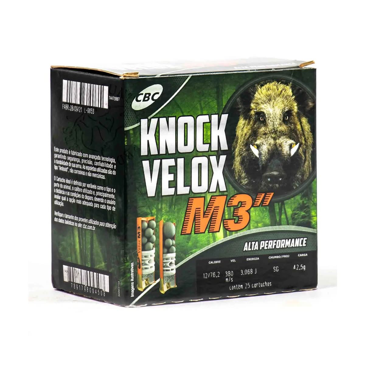 Cartucho CBC 12GA SG M3 (25un)