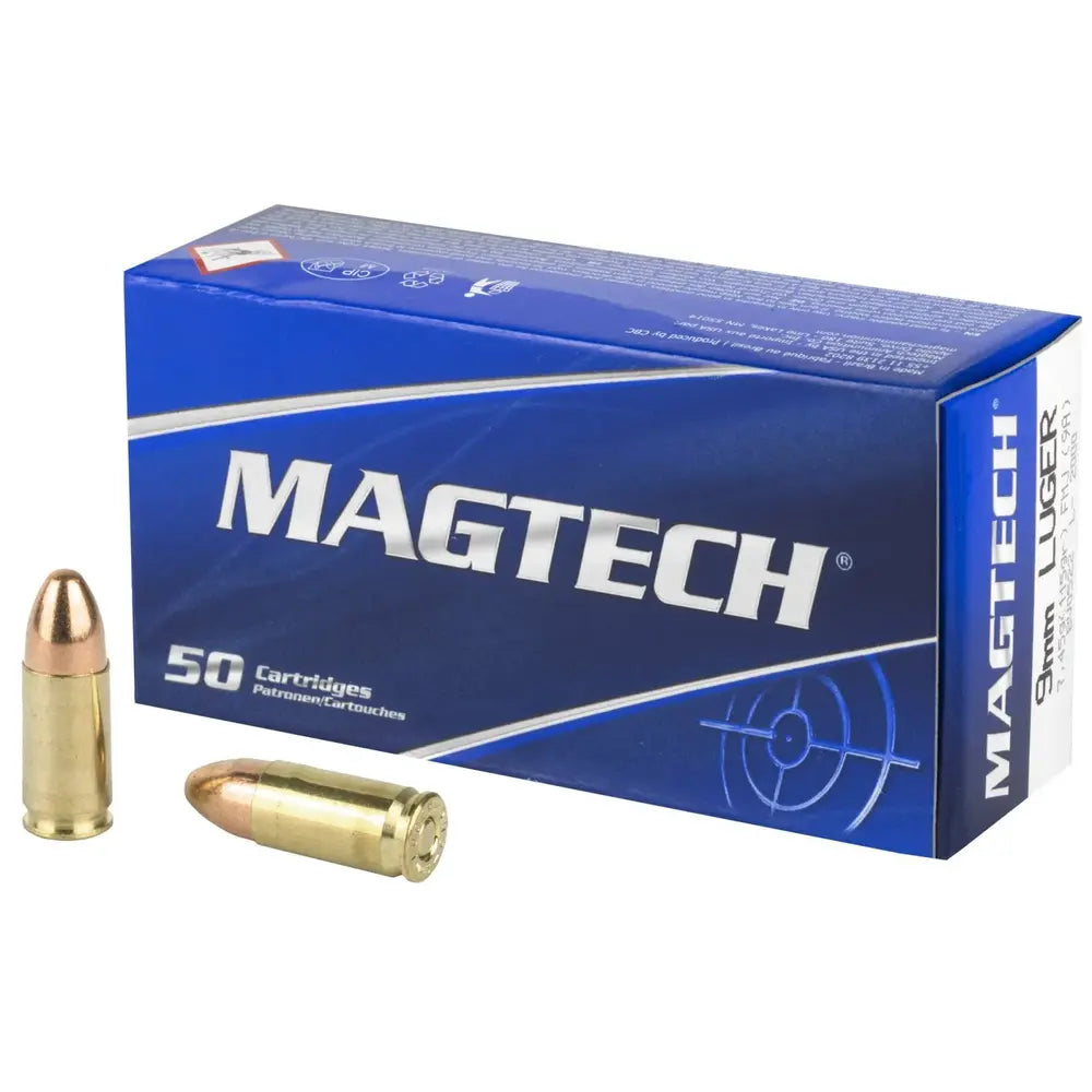 Munição Magtech 9mm Steel Case 124gr