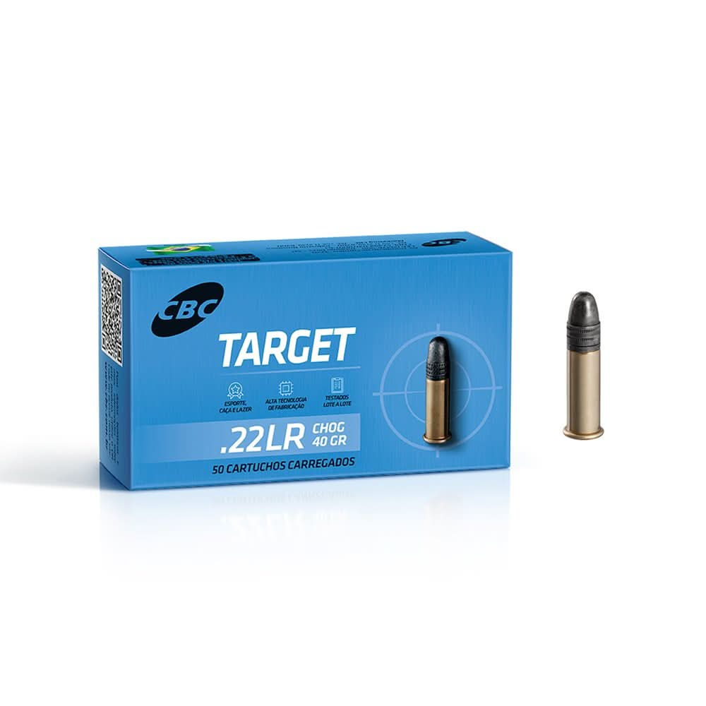 Cartucho CBC 22 LR Target 40gr (50un)