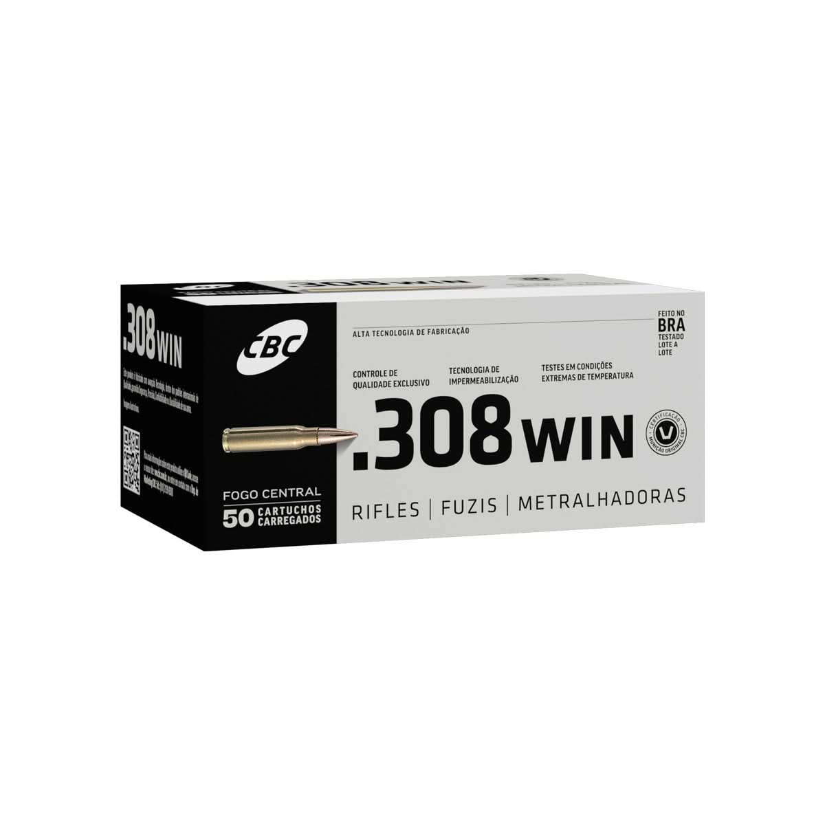 Munição CBC .308 Win ETPT 180gr (50un)