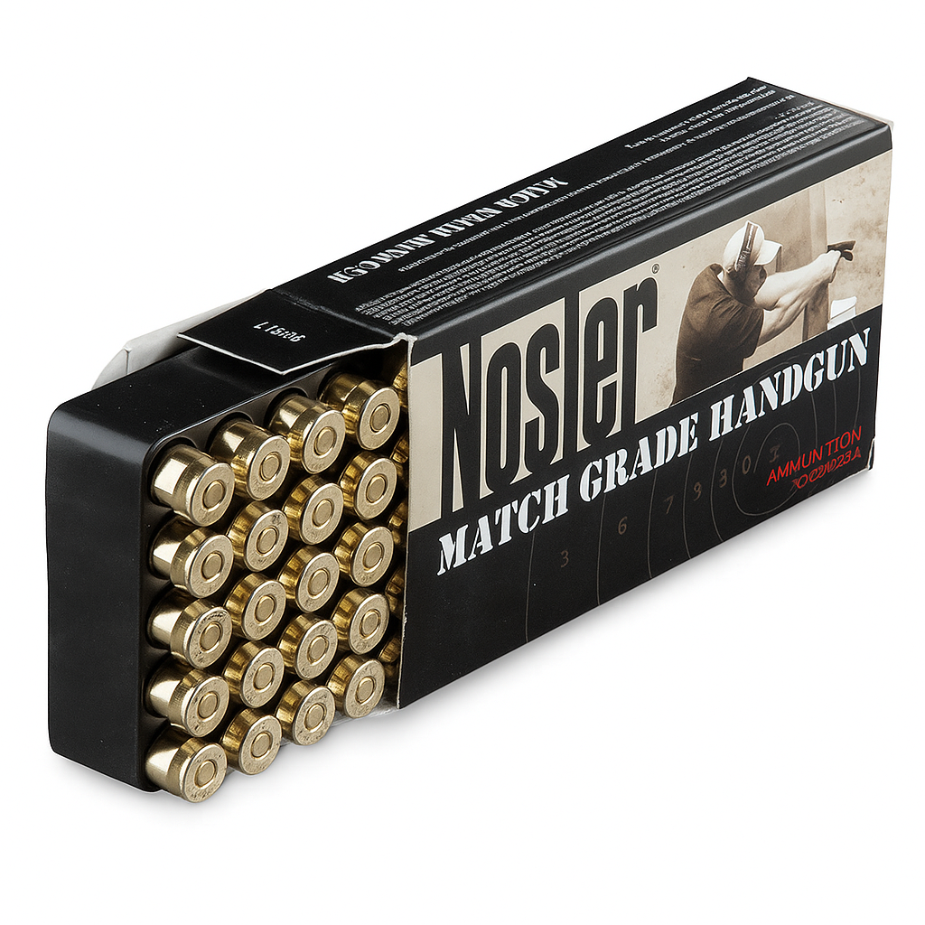 Munição Nosler Match Grade Handgun.40 S&W - Caixa c/50