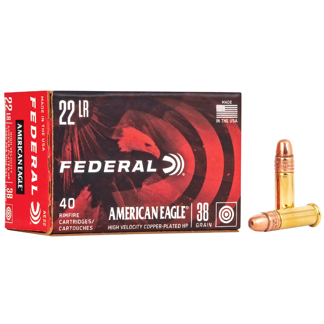 Munição Federal American Eagle .22 LR – 38 gr (Ponta Oca)