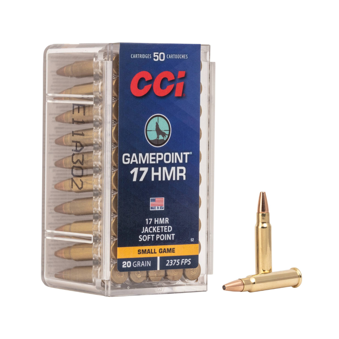 Munição CCI Gamepoint .17 HMR - Caixa c/50
