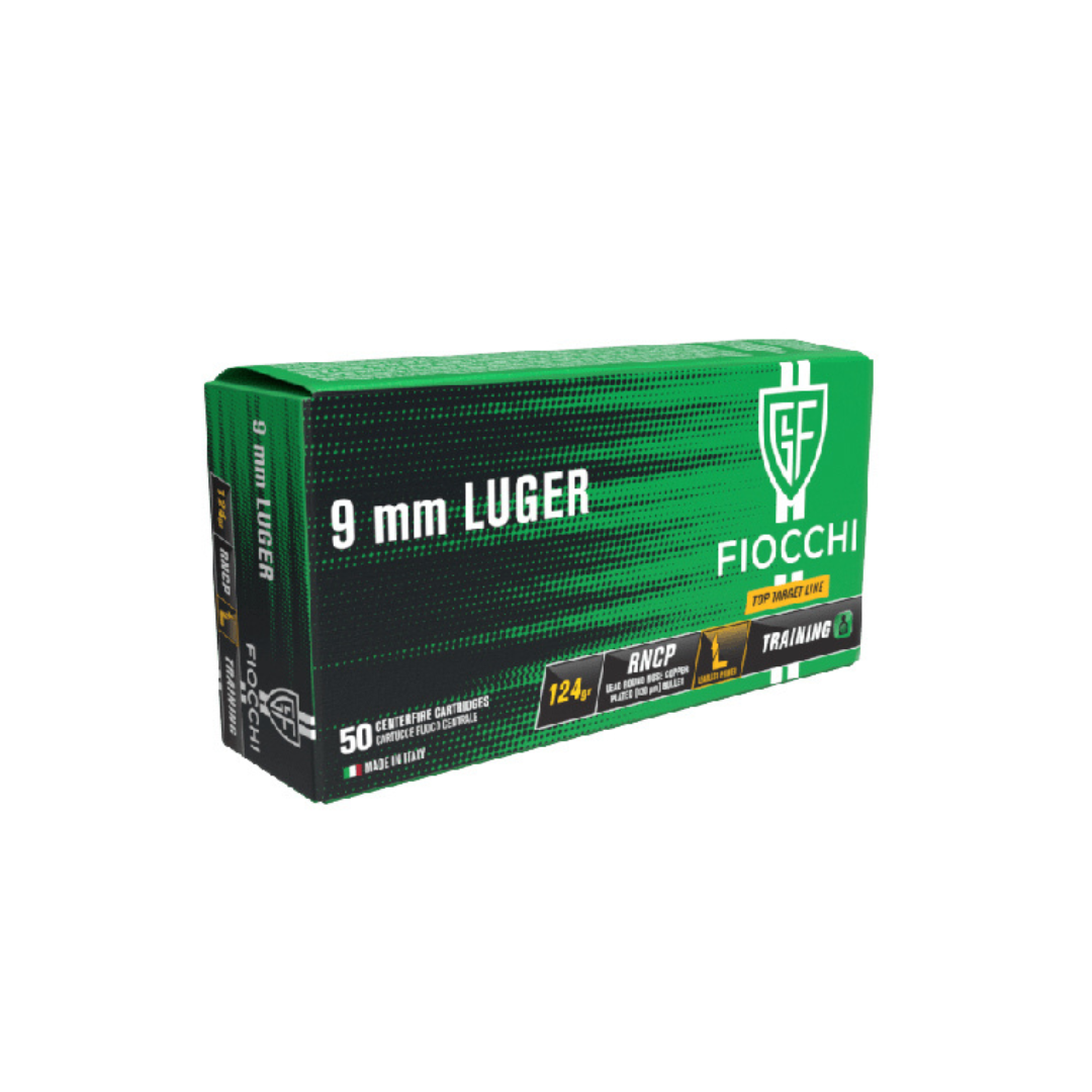 Munição Fiocchi RNCP 9mm Luger 124 gr - Caixa c/¢0