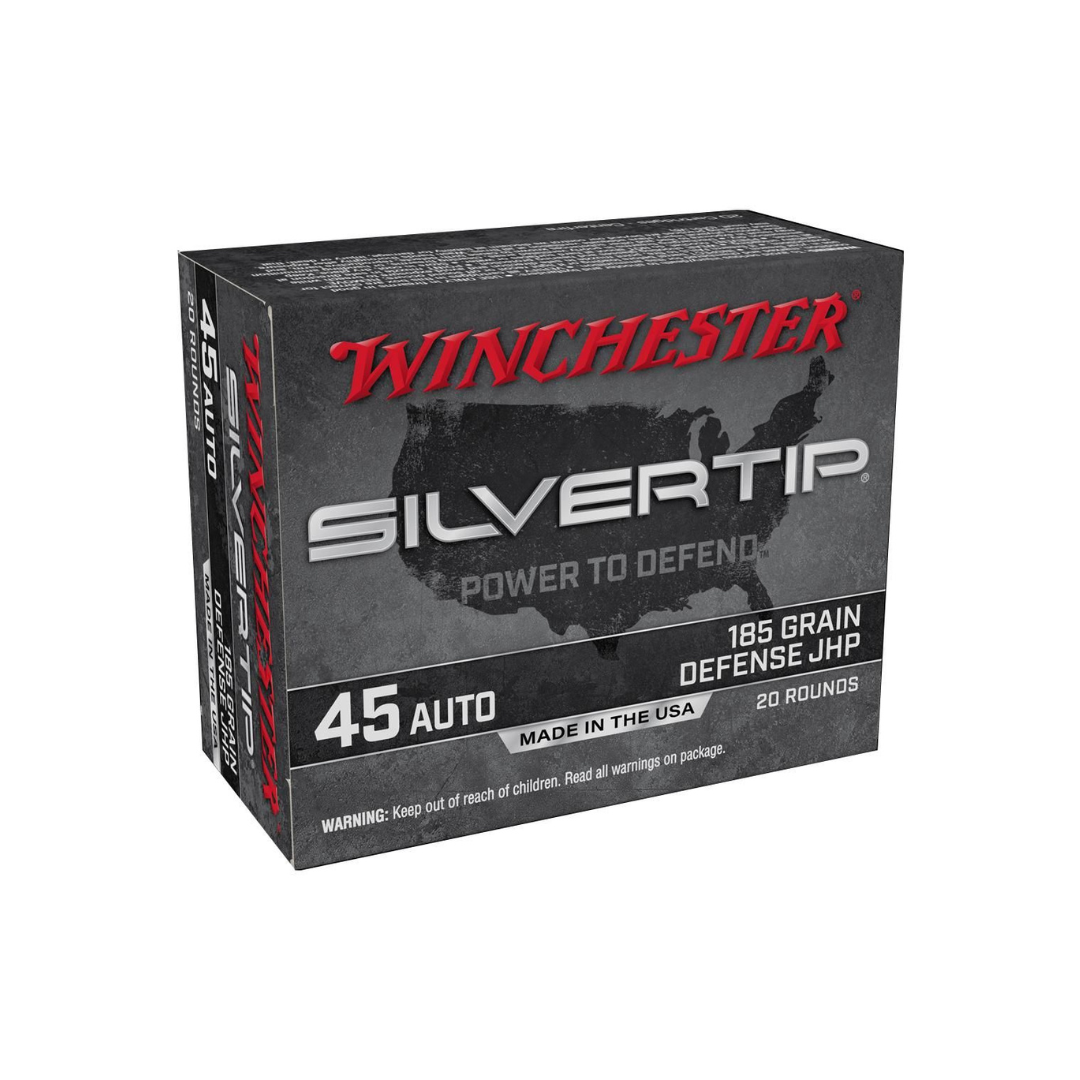 Munição Winchester Silvertip .45 ACP 185 gr - Caixa c/20