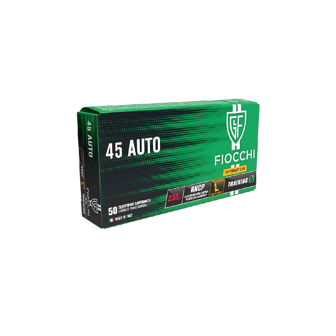 Munição Fiocchi .45 ACP RNCP 230gr – Caixa c/50