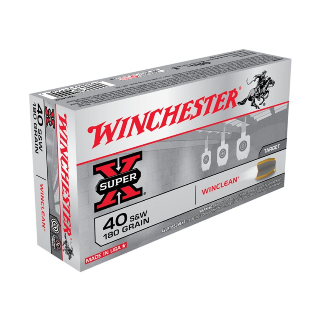 Munição Winchester WinClean .40 S&W 180 gr - Caixa c/50