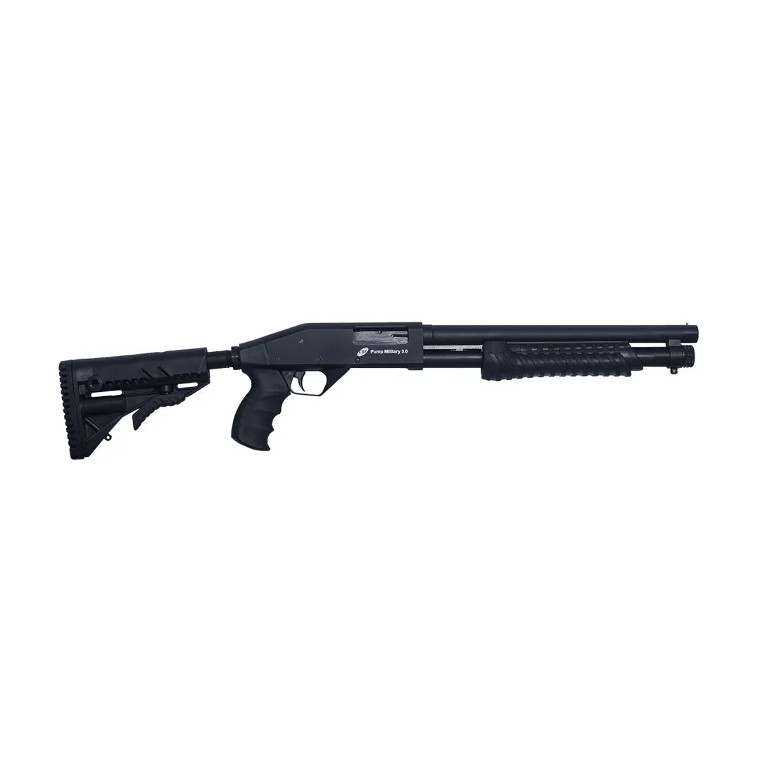 Espingarda CBC Pump Military 3.0 Coronha Retrátil Calibre 12 Cano 14″ Sem Acessórios