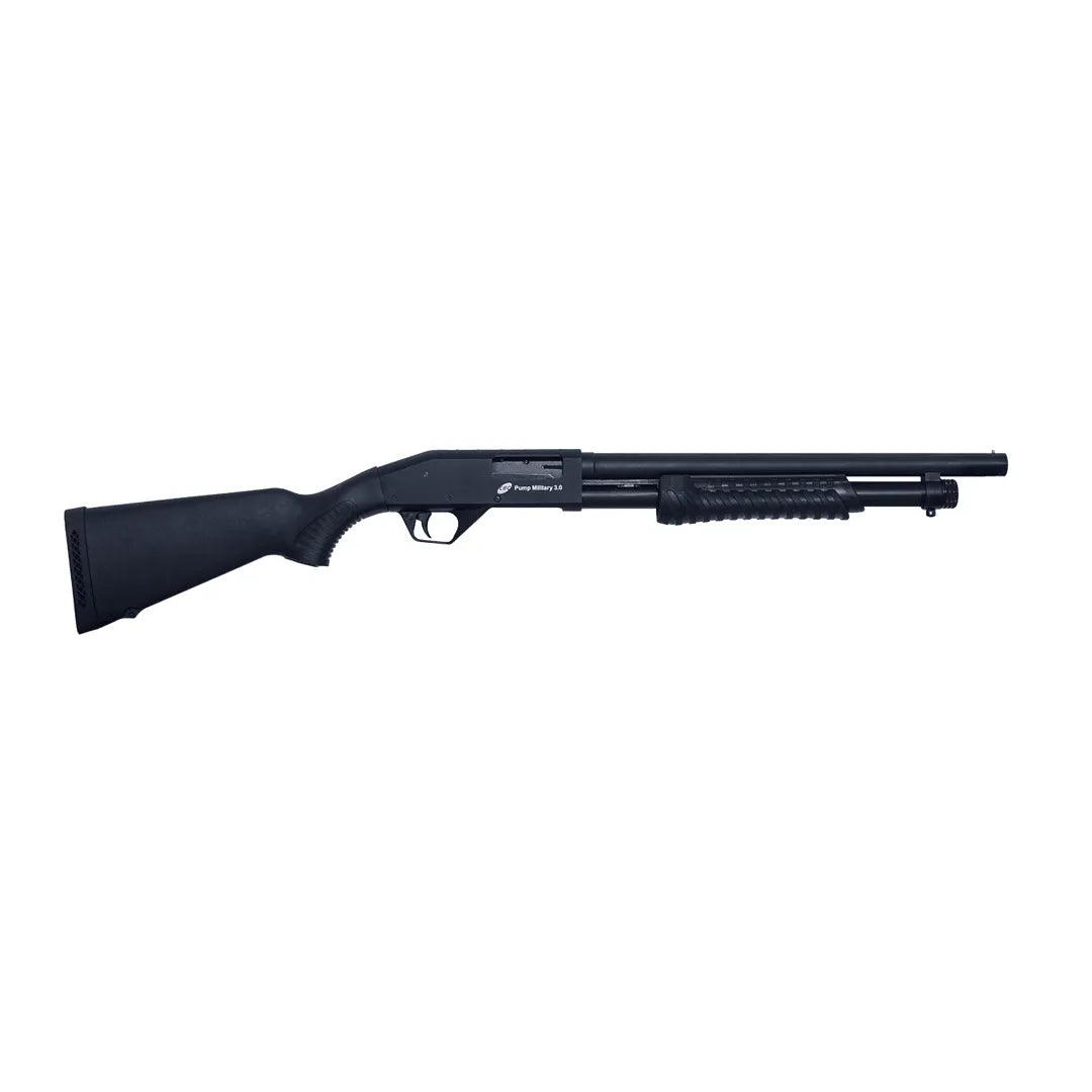 Espingarda CBC Pump Military 3.0 Coronha Fixa Calibre 12 Cano 16″ Sem Acessórios