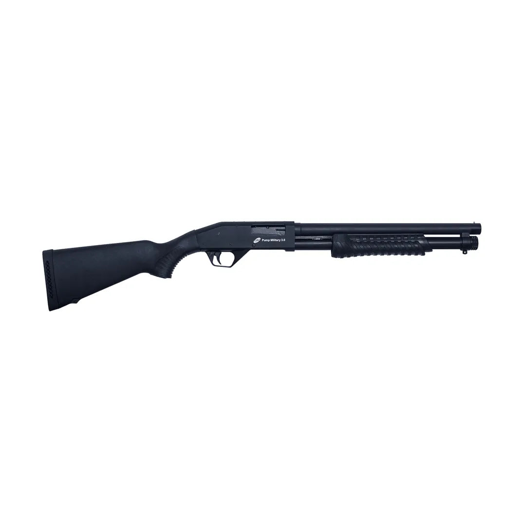 Espingarda CBC Pump Military 3.0 Coronha Fixa Calibre 12 Cano 14″ Sem Acessórios