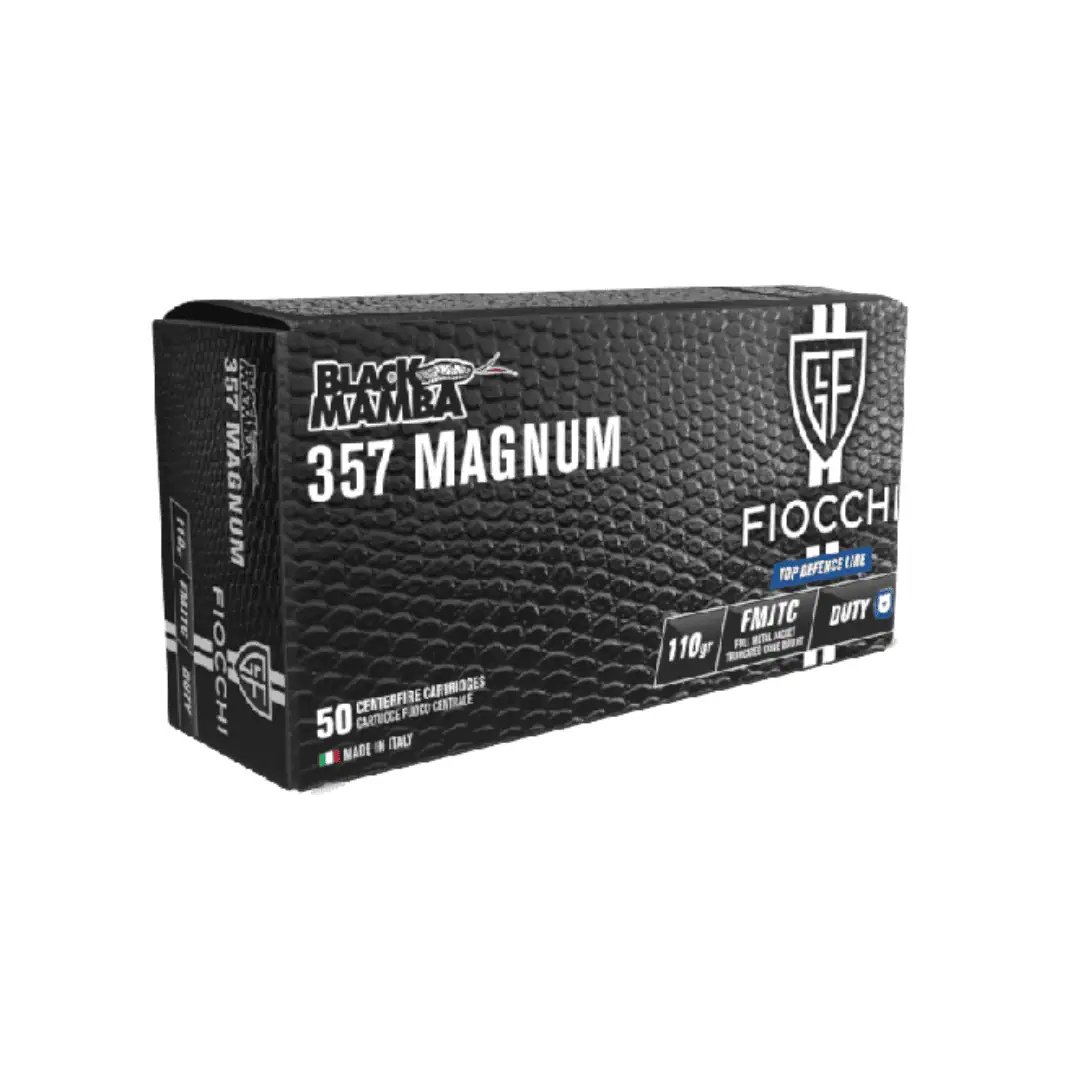 Munição Fiocchi .357 MAG FMJT 110gr Black Mamba (50un)
