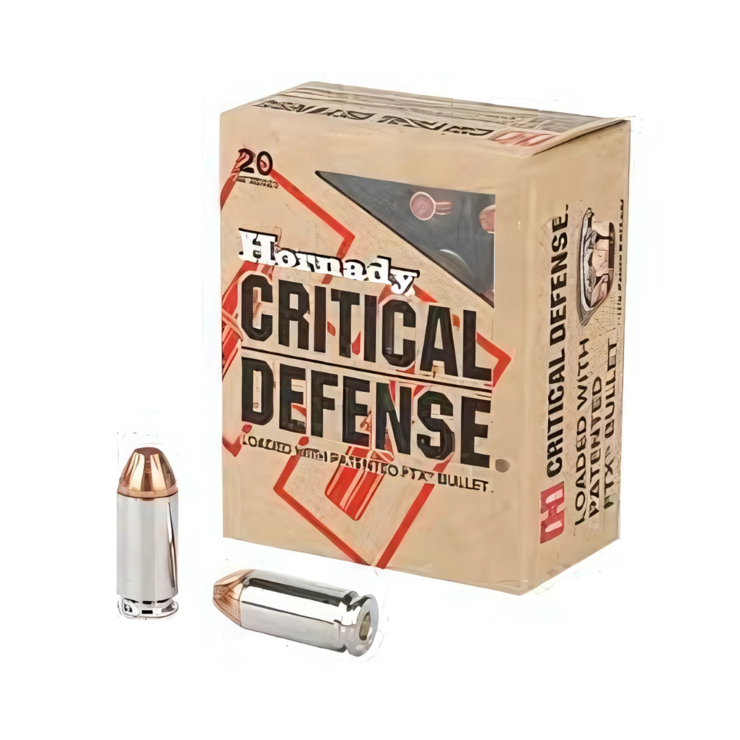 Munição Hornady Critical Defense .40 S&W FTX 165gr