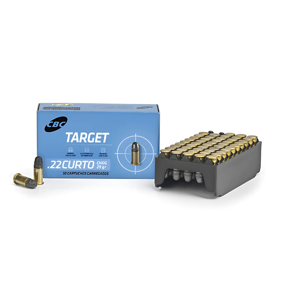 Cartucho CBC .22 Short (Curto) CHOG Target 29gr