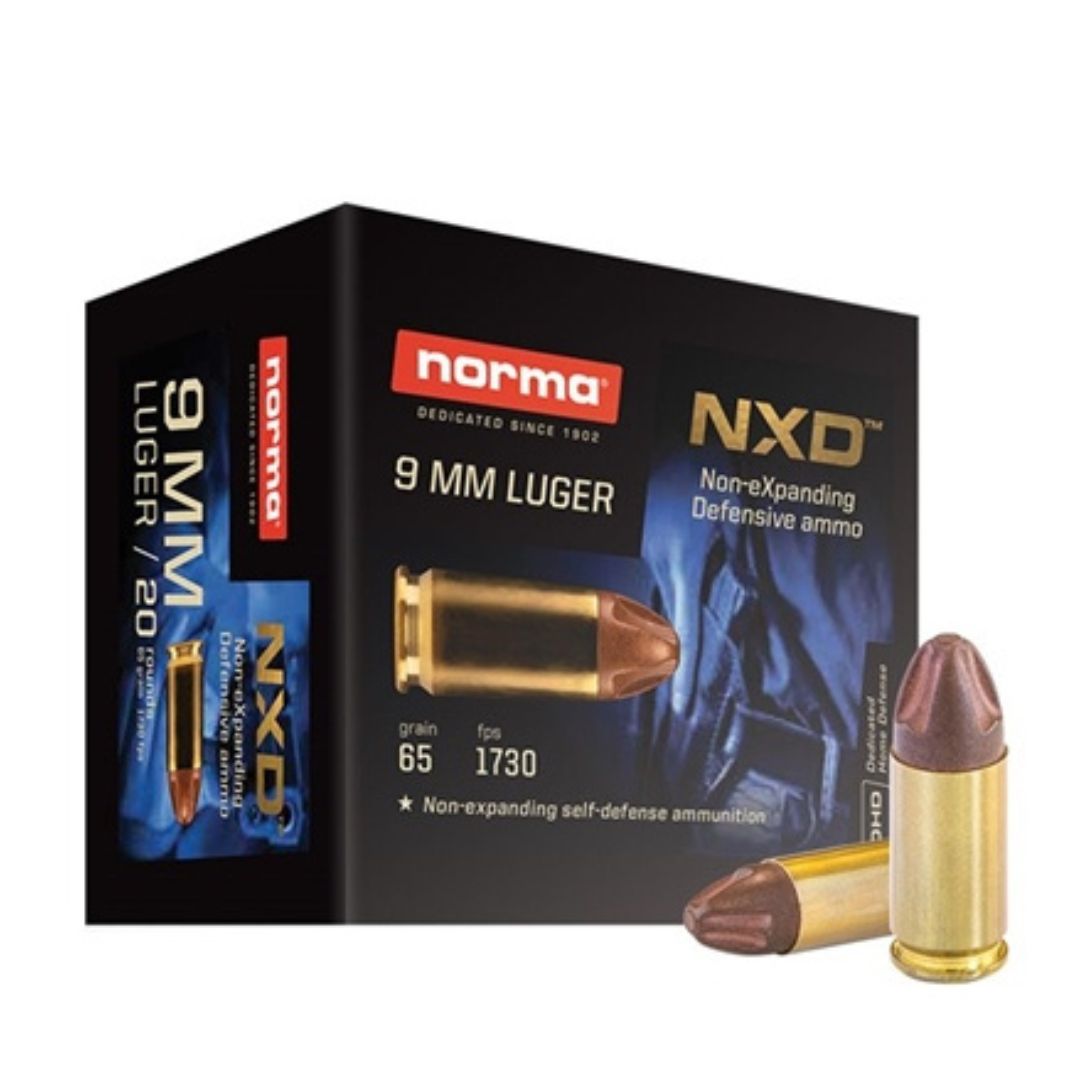 Munição Norma NXD 9mm 65gr