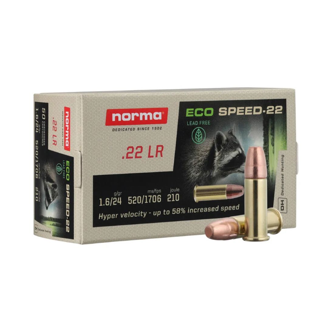 Munição Norma ECO Speed-22 .22 LR 24gr