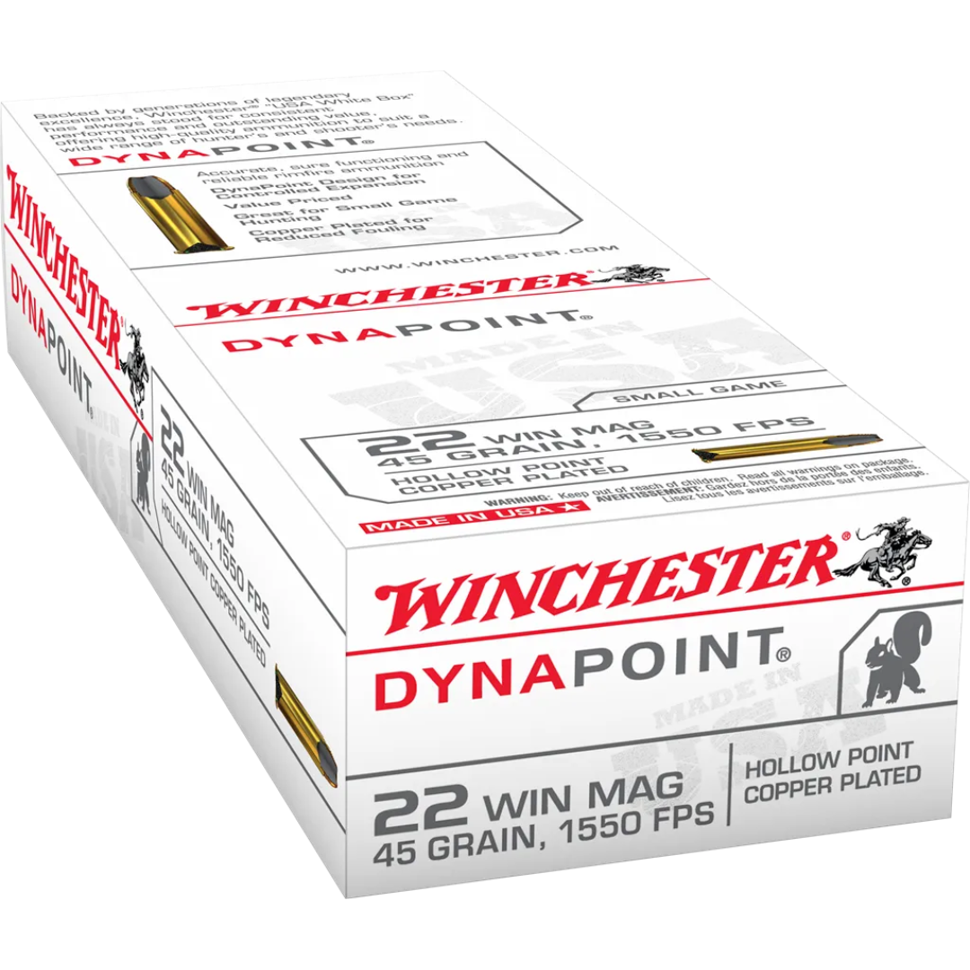Munição Winchester Dyna Point .22 WMR 45gr
