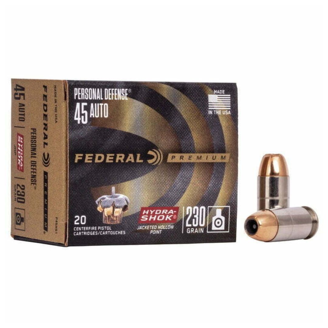 Munição Federal .45ACP 230gr JHP Punch (20 un)